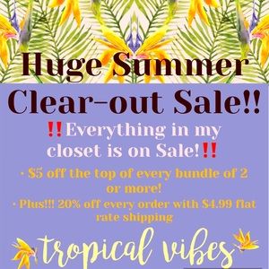 ‼️❌ HUGE CLOSET CLEAR-OUT SALE ❌‼️